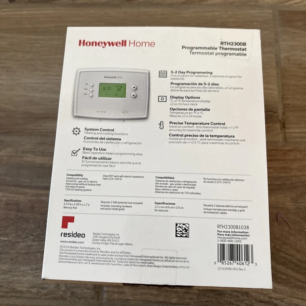 Honeywell day programmable
